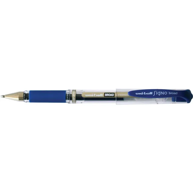 Uni-ball roller Signo Broad, brede punt, blauw zwart