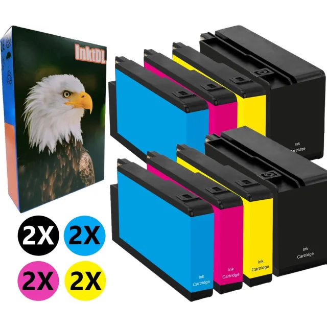 InktDL Huismerk geschikt voor HP 950/951 XL Inktpatronen (8X) - Geschikt voor OfficeJet Pro 276DW - 8100 - 8600 - 8610 - 8620 Multipack 8 Cartridges