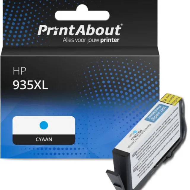 PrintAbout huismerk Inktcartridge 935XL (C2P24AE) Cyaan Hoge capaciteit geschikt voor HP