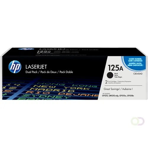 HP Tonercartridge HP 125A Zwart 2-pack