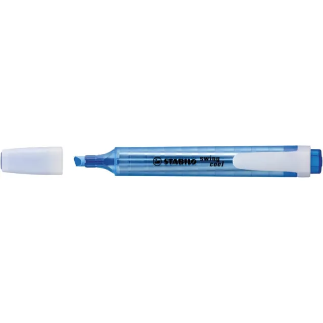 Stabilo swing cool markeerstift, lichtblauw wit