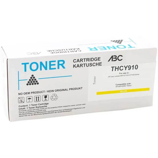 ABC huismerk toner geschikt voor HP W9102MC Geel geschikt voor HP Color Laserjet MFP E77422 E77422dn E77428 E77428dn