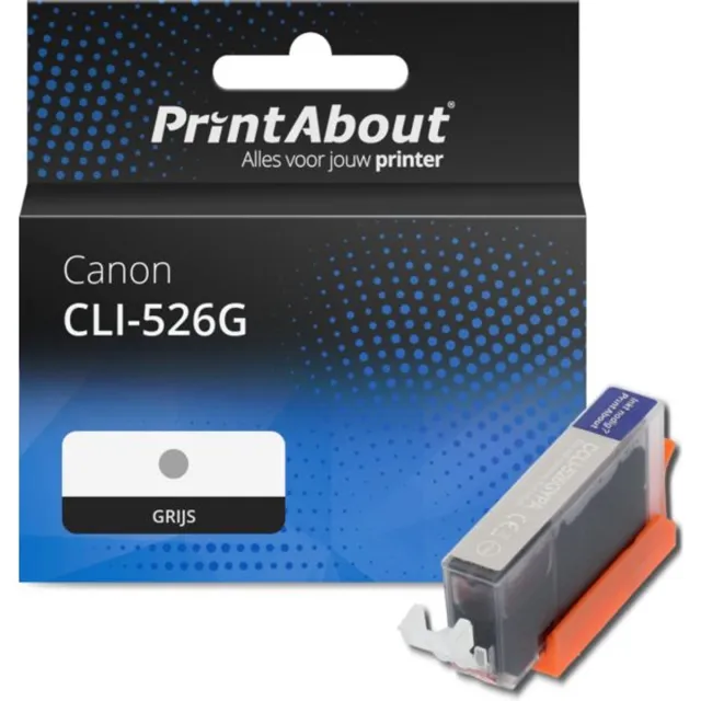 PrintAbout huismerk Inktcartridge CLI-526G Grijs geschikt voor Canon