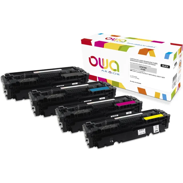 OWA toner HP CF413A - Refurbished HP toner met chip - Magenta - 2.300 Pagina's - 413A, CF413, 413