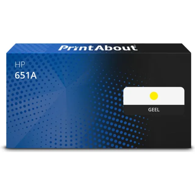 PrintAbout huismerk Toner 651A (CE342A) Geel Geschikt voor HP