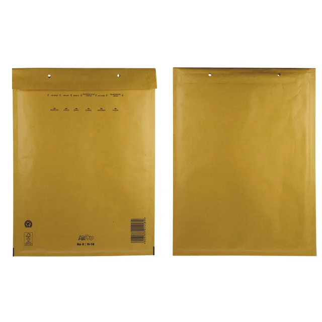Airpro Bong AirPro luchtkussenenveloppen, ft 270 x 360 mm, met stripsluiting, doos van 100 stuks, bruin