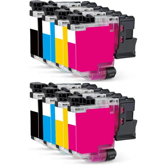 InktDL Huismerk geschikt voor Brother LC521 XL Inktpatronen (8X) - Geschikt voor DCP-J1360DW - J1260W - J1310DW - J1460DW Multipack 8X