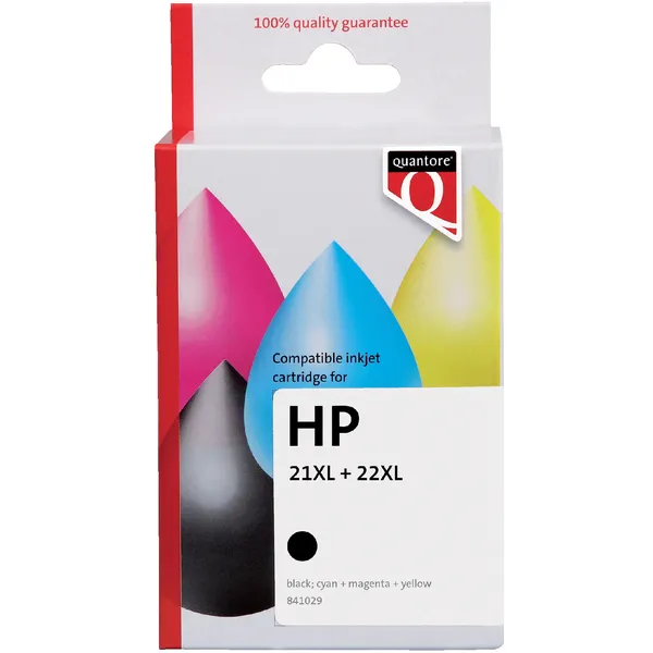Quantore Inktcartridge Quantore alternatief tbv HP C9351CE C9352CE 21XL 22XL zwart False