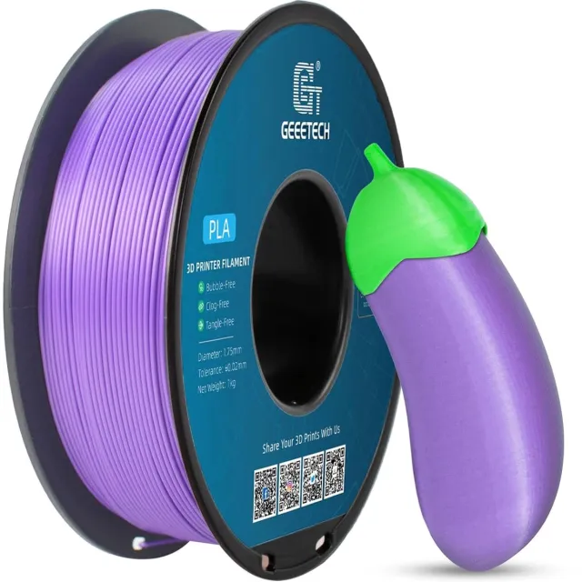 Geeetech Filament PLA Purple/ Paars 1.75mm 1kg 3D Printer Filament