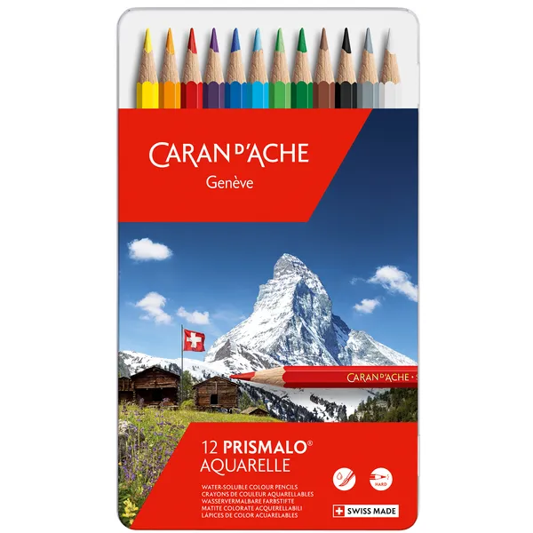 Caran d-Ache Kleurpotloden Caran d'Ache Prismalo 12 stuks assorti