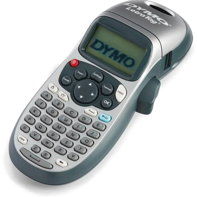 Dymo LetraTag LT-100H labelmaker, grijs, incl. 1 LT-tape