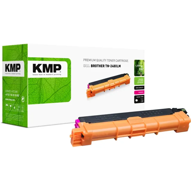 KMP Toner vervangt Brother TN248XLM Compatibel Magenta 2300 bladzijden 1273,3006 1273,3006