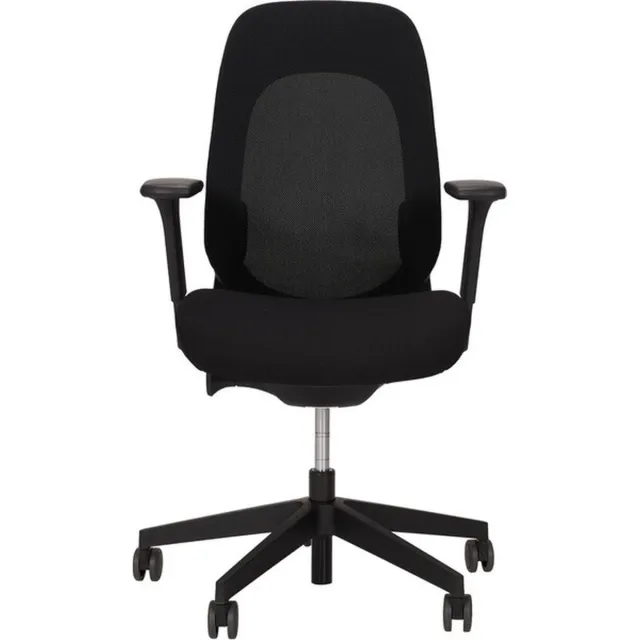 Giroflex Bureaustoel Giroflex 40 - 4049 - Gaja Classic GA60999 - Voetkruis Kunststof - 3D Armleggers - Standaard Bekleding - Hoogte verstelbare lendensteun - Zwart
