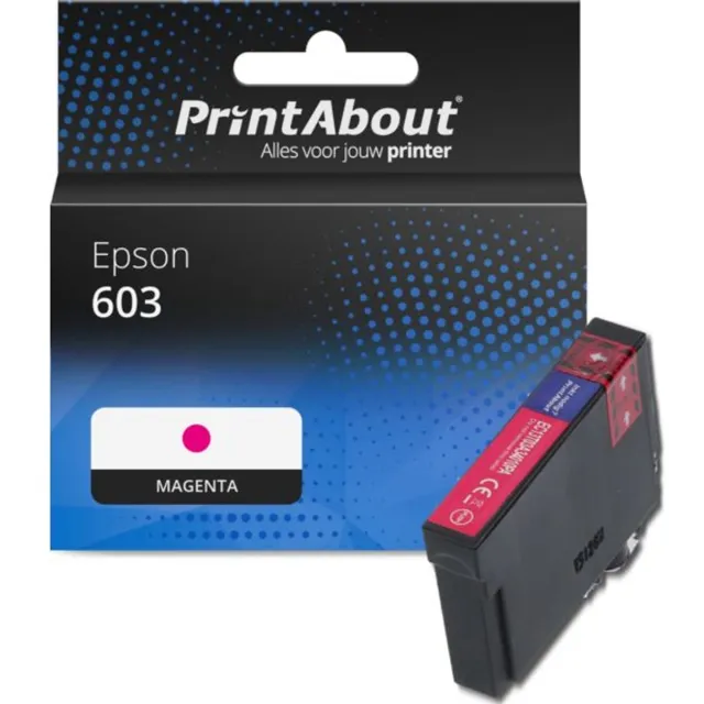 PrintAbout Huismerk Epson 603 (C13T03U34010) Inktcartridge Magenta
