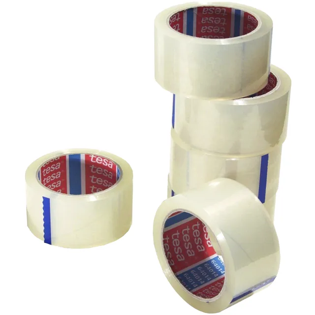 Tesa verpakkingstape, 50 mm x 66 m, PP, transparant