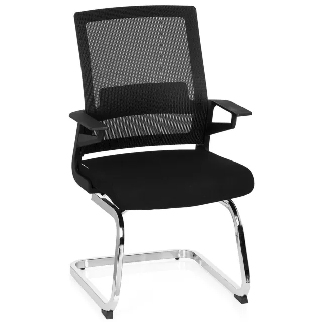 hjh office Vergaderstoel INVENTOR V Stof Zwart hjh OFFICE