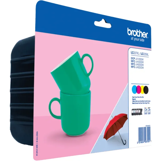 Brother LC-227XLVALBP inktcartridges voordeelpak Black,Cyan,Magenta,Yellow