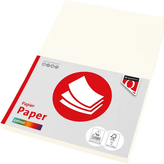Quantore Kopieerpapier Quantore Colour A4 120gr roomwit 100 vel