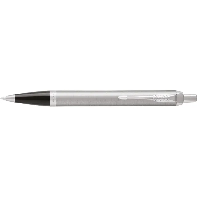 Parker IM balpen Stainless Steel CT, blauwe inkt