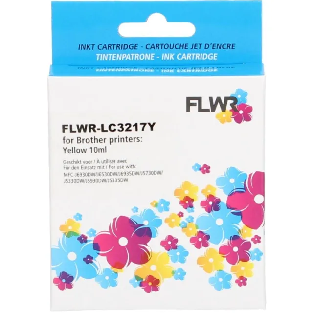 FLWR Cartridges / Brother LC-3217Y / geel / Geschikt voor Brother