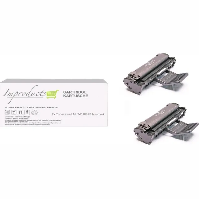 Improducts Toner - Alternatief Samsung ML-1640 / MTL-D1082S XL inhoud 2x toner zwart Zwart - 2x