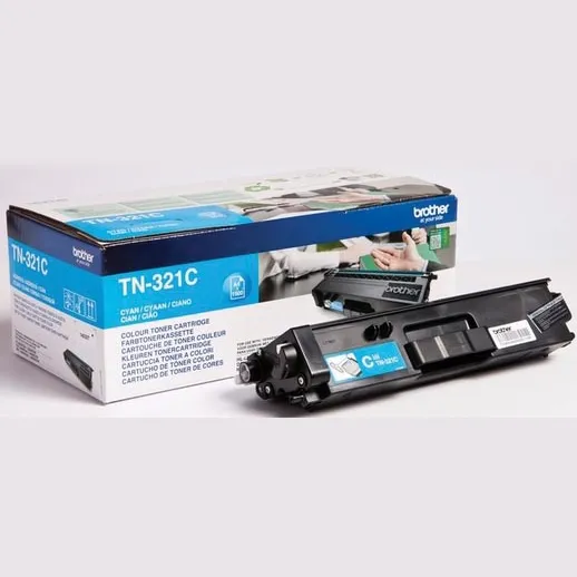 Brother TN-321C Toner Cyaan Zwart, Cyaan