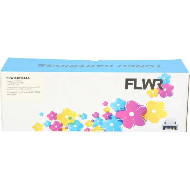 FLWR toner voor HP 44A Zwart - Premium Huismerk HP 44A inkt (Zwart - hoge capaciteit) o.a. geschikt voor HP LaserJet Pro M15a, HP LaserJet Pro M15w, HP LaserJet Pro M28a, HP LaserJet Pro M28w