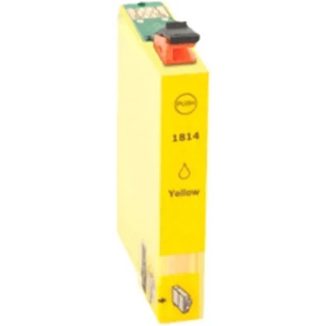 Inktkeuze Epson 18 (T1804) Geel Huismerk Inkt Cartridge | Compatible met Epson Expression Home XP102, XP202, XP205, XP212, XP215, XP225, XP30, XP302, XP305, XP312, XP315, XP322, XP325, XP402, XP405, XP405WH, XP412, XP415, XP422