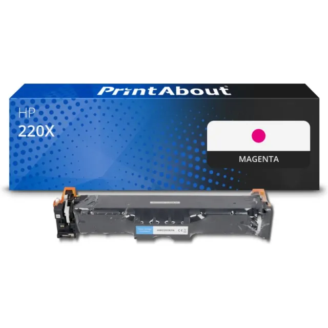 PrintAbout huismerk Toner 220X (W2203X) Magenta Hoge capaciteit Geschikt voor HP