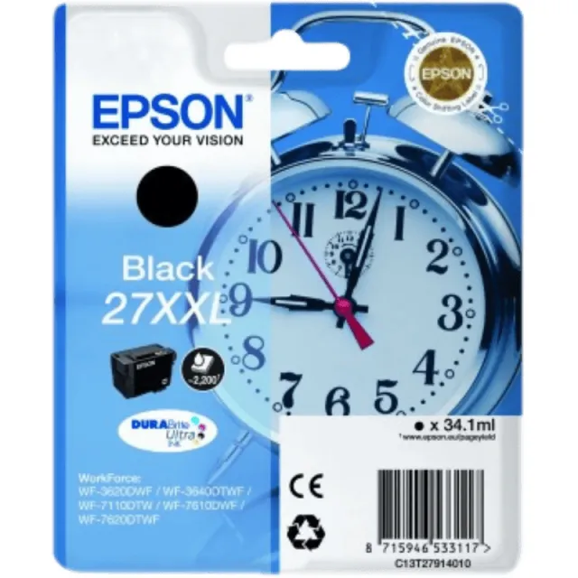 Epson 27XXL Cartridge Zwart