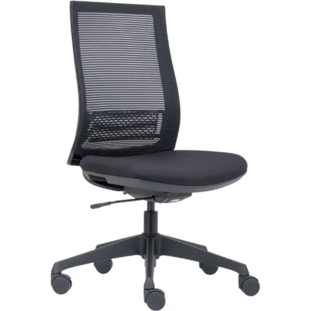 Game Hero Office Hero® Prince Ergonomische Bureaustoel - Bureaustoelen voor Volwassenen - Zonder armleuningen - Gemonteerd geleverd - Zwart Zwart zonder armleuningen