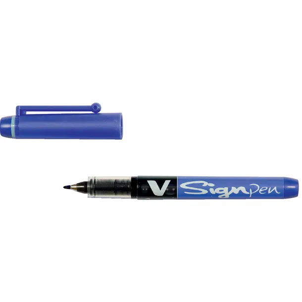 Fineliner PILOT V Signpen fijn blauw