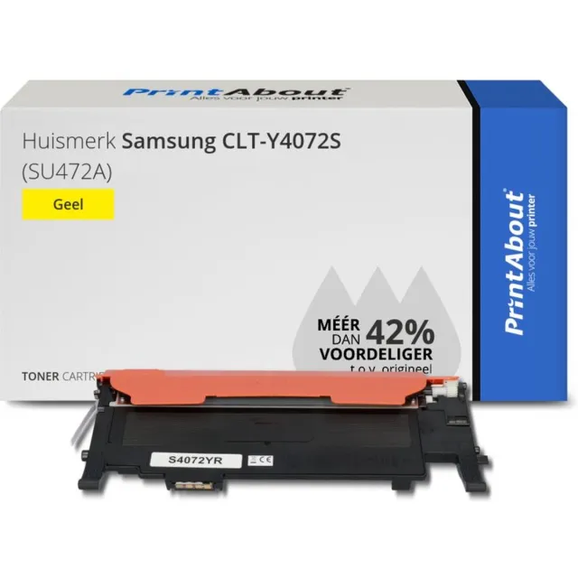 PrintAbout CLT-Y4072S toner geel compatible voor Samsung