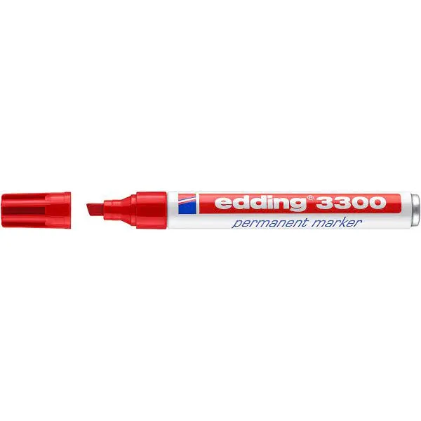 Edding Viltstift edding 3300 schuin 1-5mm rood