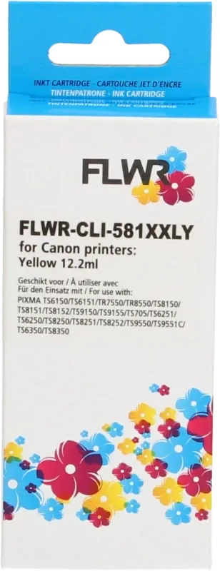 FLWR Canon CLI-581XXL geel (Compatible XXL)