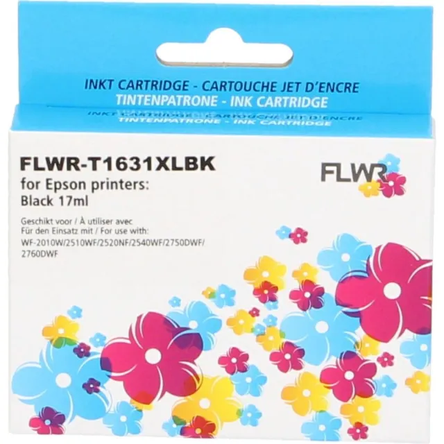 FLWR Cartridges / Epson 16XL / zwart / Geschikt voor Epson