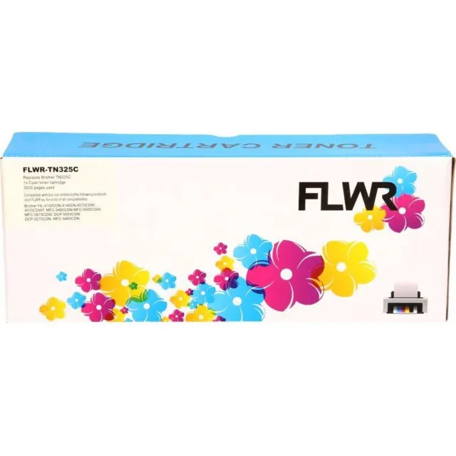 FLWR Toners / Brother TN-325 / cyaan / Geschikt voor Brother