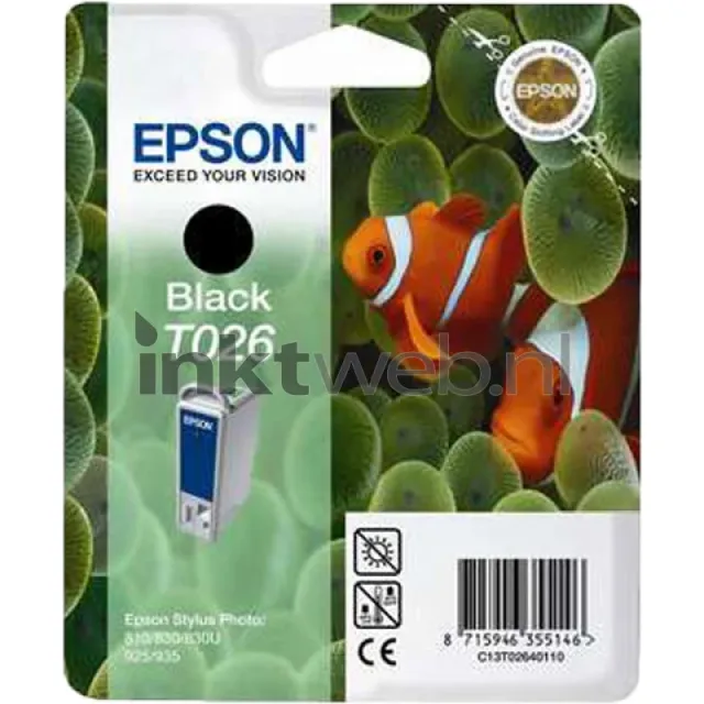 Epson T026 zwart (Origineel)