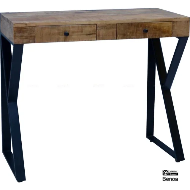 Benoa Bureau Abstract mangohout 90 cm - Naturel