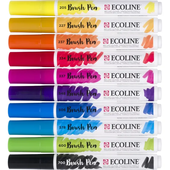 TALENS Brushpen Talens Ecoline set ?? 10 stuks primair