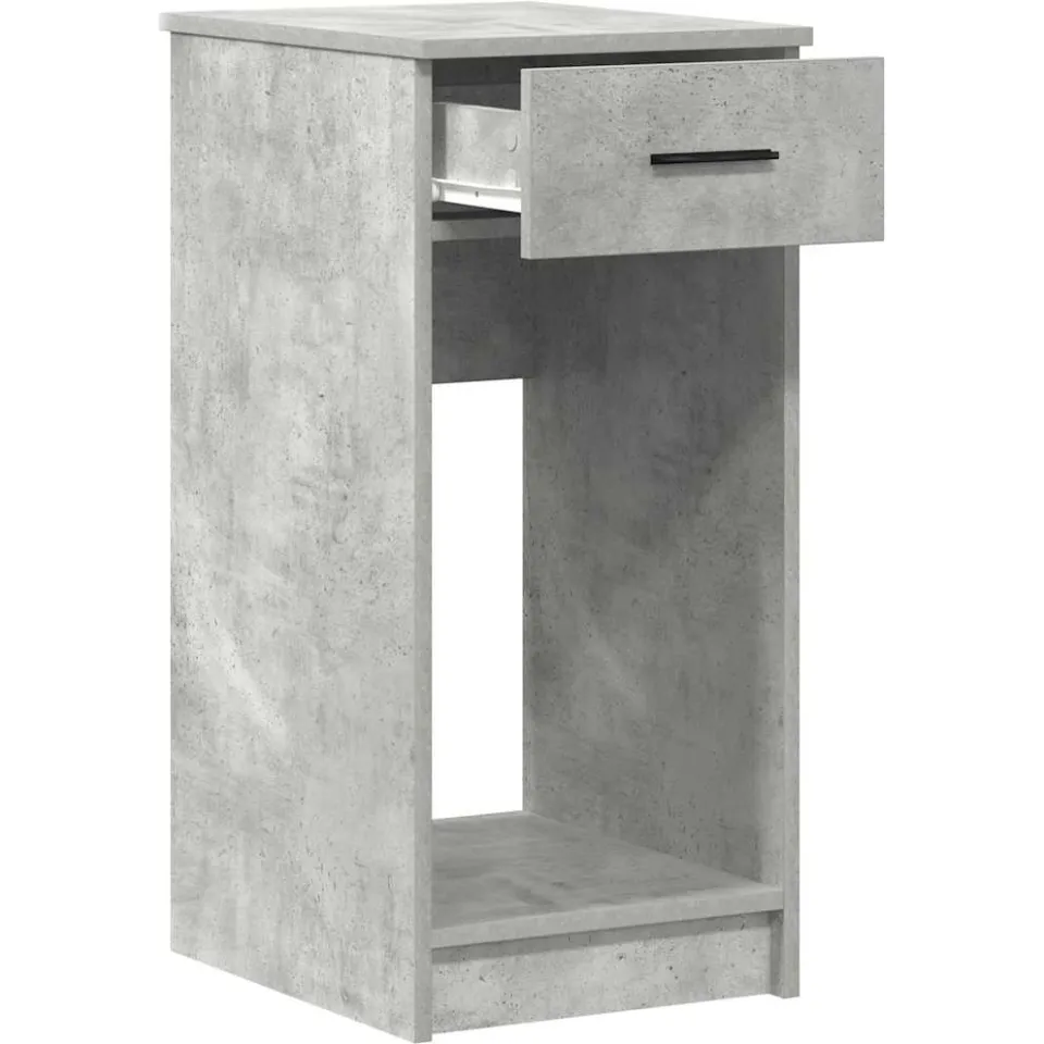 vidaXL Computertorenstandaard met lade 35x45x77 cm betongrijs grijs, foto 4