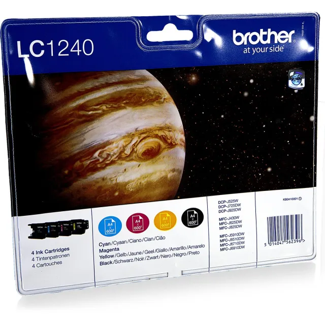 Brother LC-1240VALBP - Inktcartridge - Zwart / Cyaan / Magenta / Geel