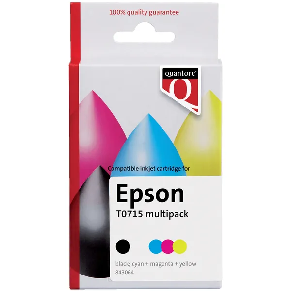 Quantore Inktcartridge Quantore alternatief tbv Epson T071540 zwart + kleur