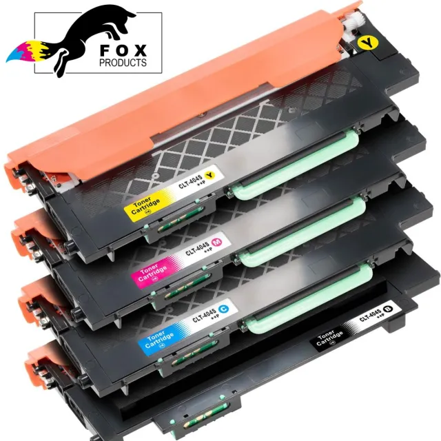 FoxProducts CLT-404S / CLT-P404 - 4 stuks Geschikt voor Samsung SL C430, C430W, C430W, C480, C480FN, C480FW, C480W, Samsung Xpress C480, C480FN, C480FW, C480W, C430, C430WCLT-K404S- CLT-C404S, CLT-M404S en CLT-Y404S Cyan, Magenta, Yellow, Black