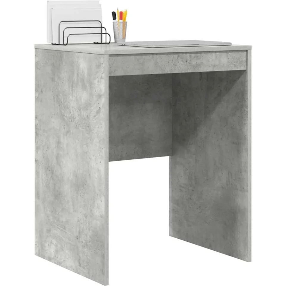 vidaXL Bureau Beton Grijs 60 x 50 x 76 cm