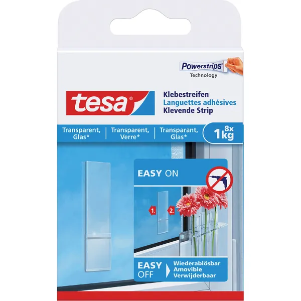 Tesa Kleefstrips tesa® dubbelzijdig transparant 1kg 8 stuks 8 stuks