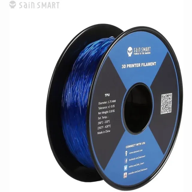 Sain Smart SainSmart TPU Filament 1.75mm 0.8kg - BLAUW