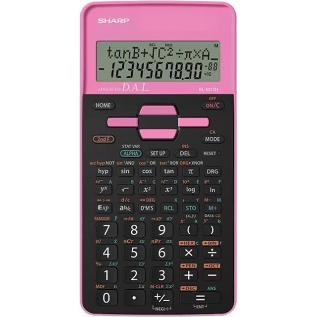Sharp Rekenmachine Sharp-EL531THBPK zwart-roze wetenschappelijk Meerkleurig