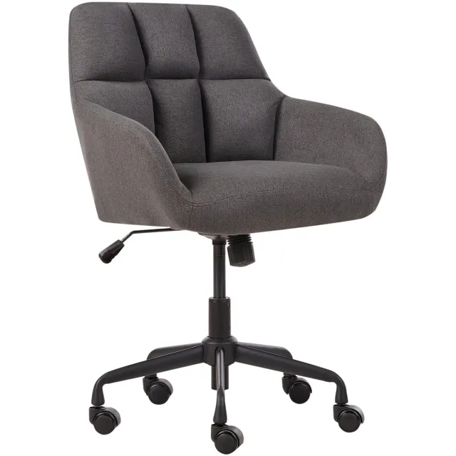 Beliani PALMDALE - Bureaustoel - Grijs - Polyester