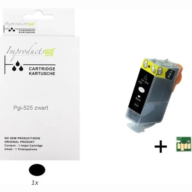 Improducts Inkt cartridges - Alternatief Canon Pgi-525 / pgi525 zwart